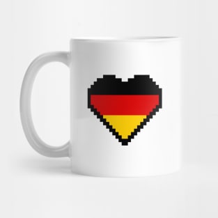 German Flag Pixel Art, Germany Flag  pixel art Mug